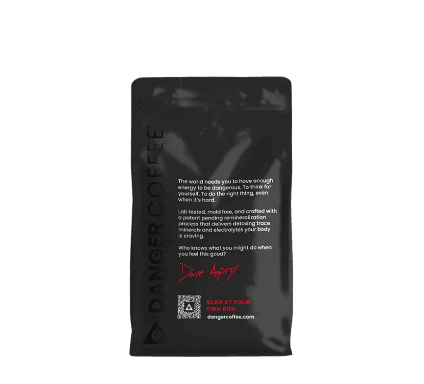 Buy Danger Coffee Medium Roast Whole Bean Mineralized Coffee at LiveHelfi