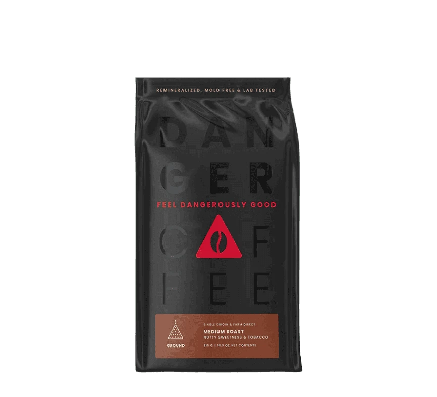 Buy Danger Coffee Medium Roast Ground Mineralized Coffee at LiveHelfi