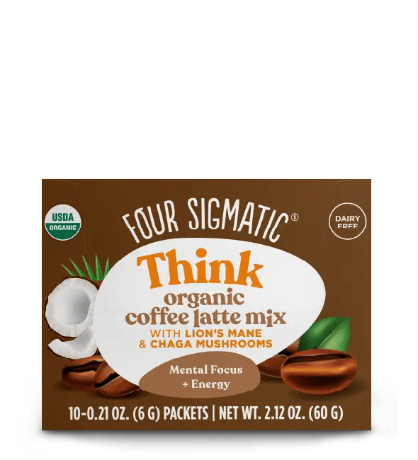 Think Coffee Latte: Energizing Mushroom & Lion's Mane Mix - Four Sigmatic