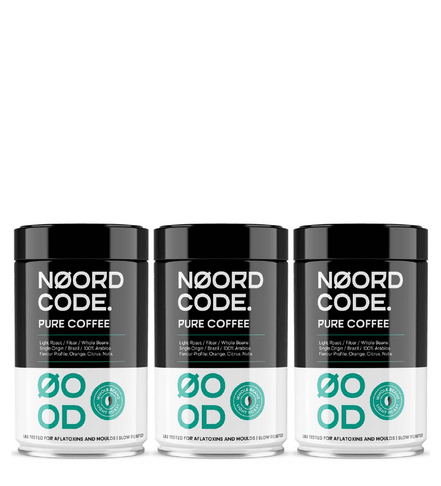 Buy NoordCode Pure Coffee 3-pack (3 x 250 grams) Light Roast Whole Beans at LiveHelfi