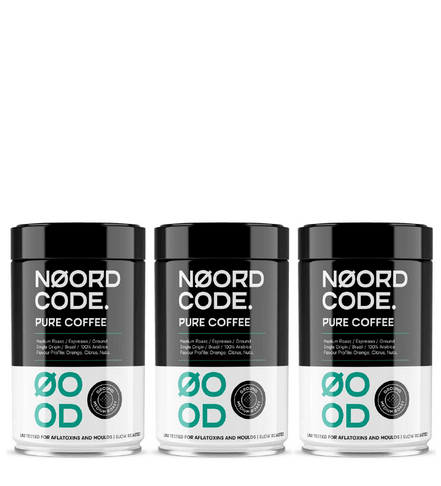 Buy NoordCode Pure Coffee 3-pack (3 x 250 grams) Medium Roast Ground at LiveHelfi