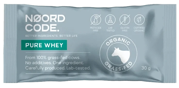 Buy NoordCode Organic Pure Whey Single Servings at LiveHelfi