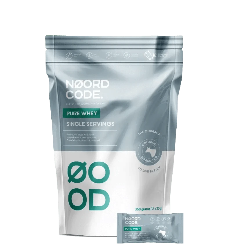 Buy NoordCode Organic Pure Whey Single Servings at LiveHelfi