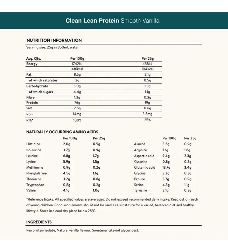 Buy Nuzest Clean Lean Protein Smooth Vanilla at LiveHelfi
