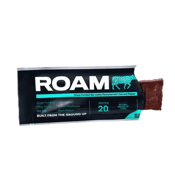 Buy ROAM Food Grass-Fed Beef Bar - Salt, Pepper & Porcini at LiveHelfi