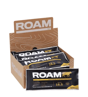 Buy ROAM Food Grass-Fed Beef Bar - Apricot & Hazelnut at LiveHelfi