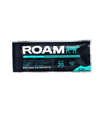 Buy ROAM Food Grass-Fed Beef Bar - Salt, Pepper & Porcini at LiveHelfi