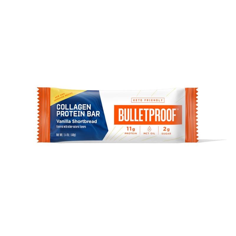 Buy Bulletproof Vanilla Shortbread Collagen Protein Bars at LiveHelfi