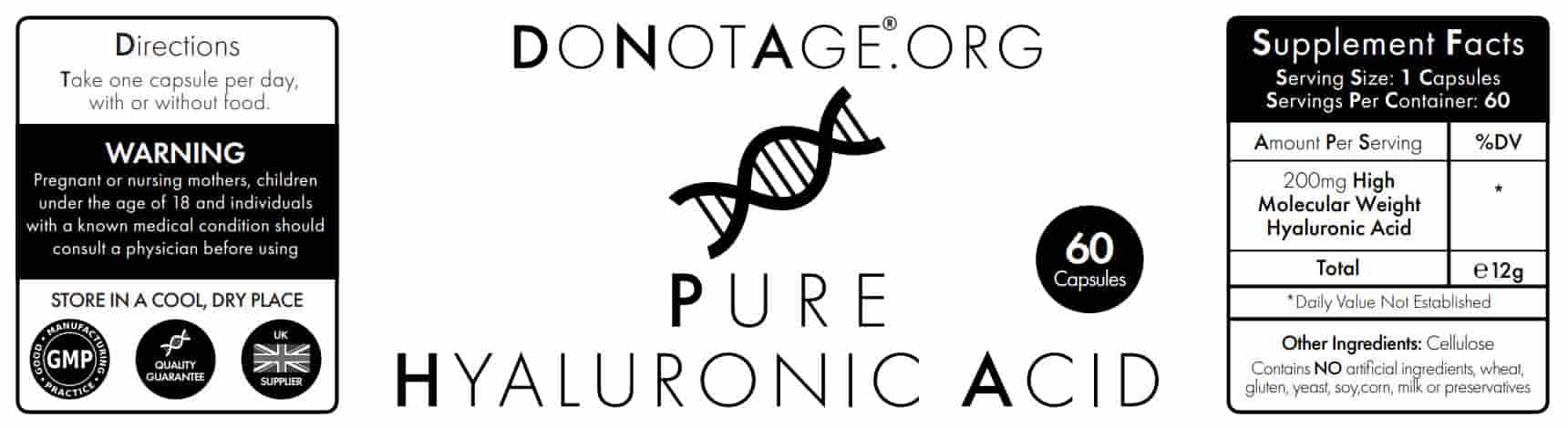 Buy Do Not Age Pure Hyaluronic Acid at LiveHelfi