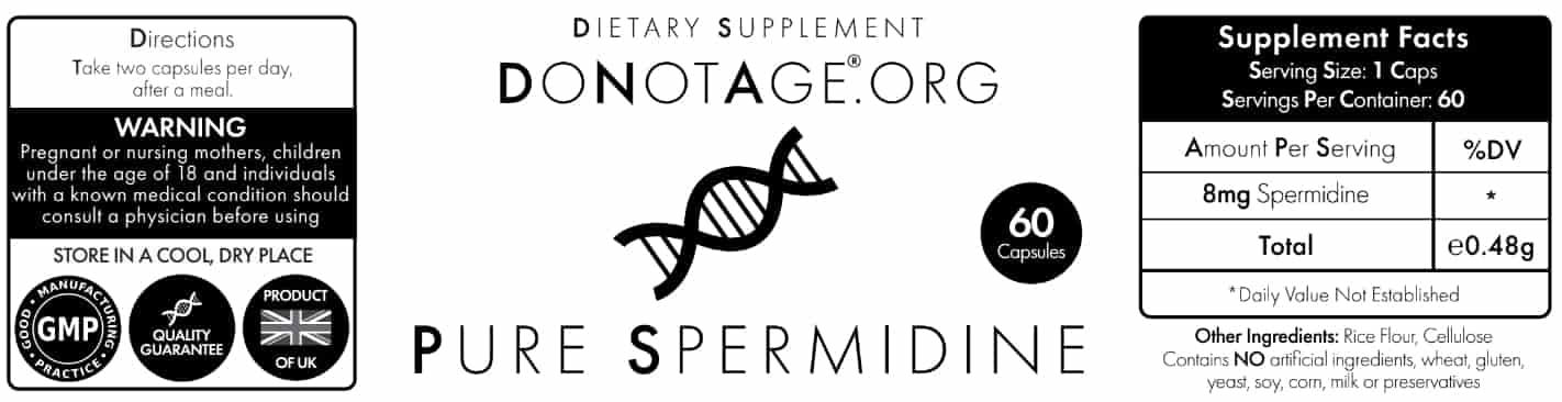 Buy Do Not Age Pure Spermidine at LiveHelfi