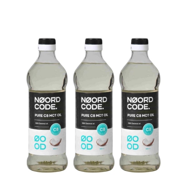 Buy NoordCode Pure C8 MCT Oil 3-pack at LiveHelfi