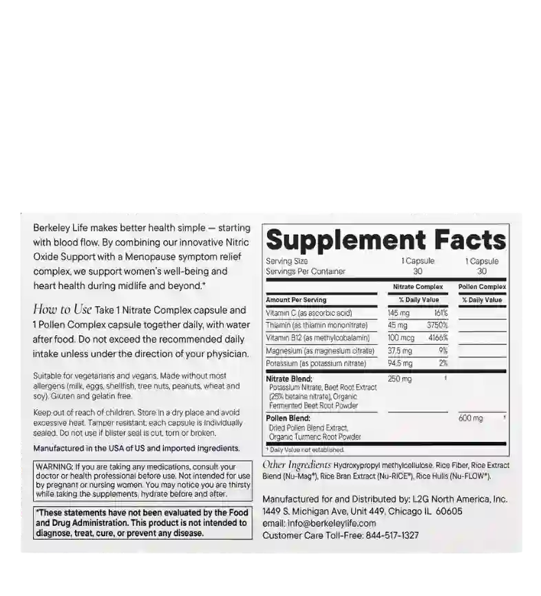 Buy Berkeley Life Menopause and Heart Health Support at LiveHelfi