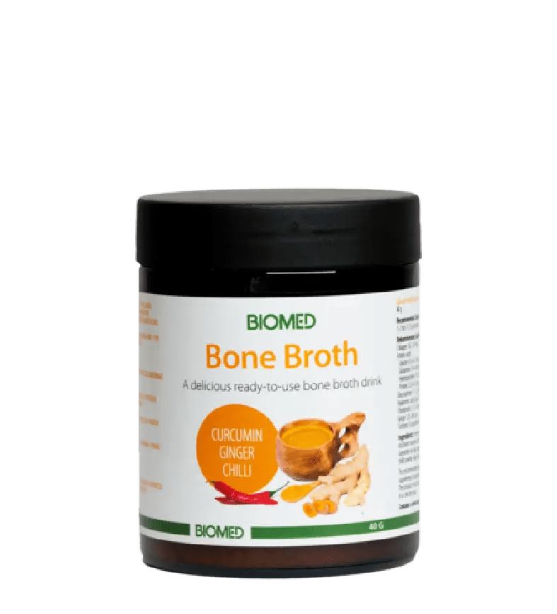 Buy Biomed Wildcrafted Bone Broth Powder – Curcumin + Ginger + Chili at LiveHelfi