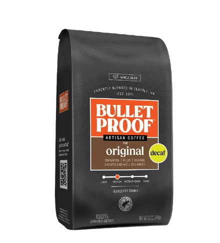 Buy Bulletproof Coffee Decaf whole bean 340 gram at LiveHelfi