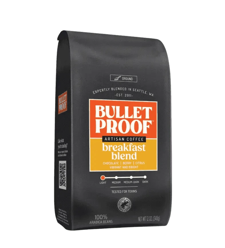 Buy Bulletproof Breakfast Blend Light Roast Ground at LiveHelfi