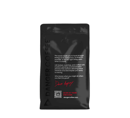 Buy Danger Coffee Dark Roast Whole Bean Remineralized Coffee at LiveHelfi