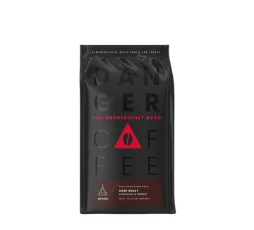 Buy Danger Coffee Dark Roast Ground Mineralized Coffee at LiveHelfi