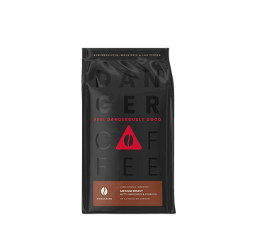 Buy Danger Coffee Medium Roast Whole Bean Mineralized Coffee at LiveHelfi