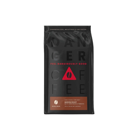 Buy Danger Coffee Medium Roast Whole Bean Mineralized Coffee at LiveHelfi