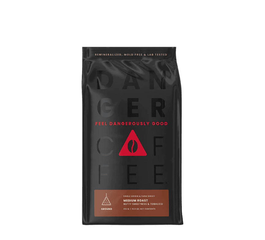 Buy Danger Coffee Medium Roast Ground Remineralized Coffee at LiveHelfi