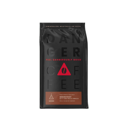 Buy Danger Coffee Medium Roast Ground Mineralized Coffee at LiveHelfi