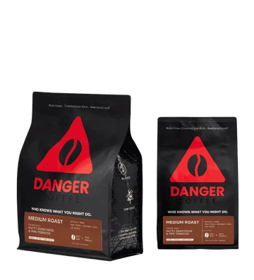 Buy Danger Coffee Medium Roast Whole Bean Mineralized Coffee at LiveHelfi