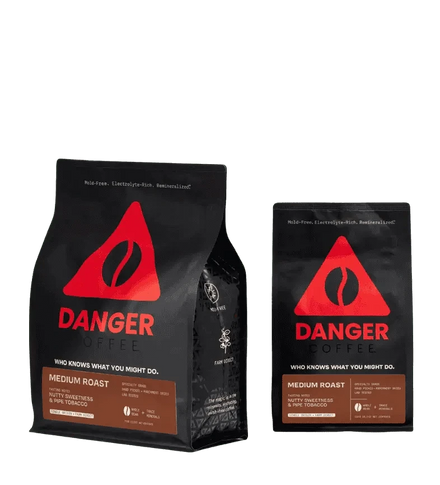 Buy Danger Coffee Medium Roast Whole Bean Mineralized Coffee at LiveHelfi