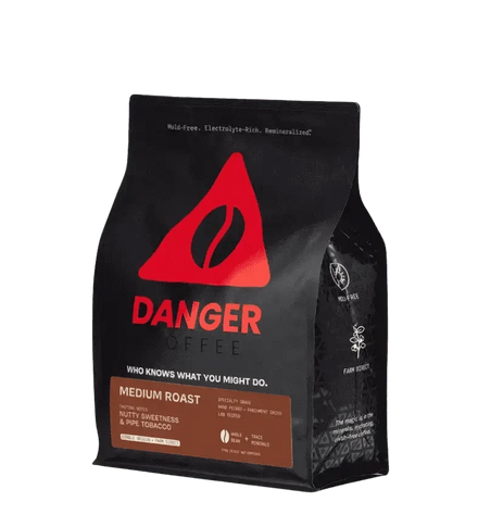 Buy Danger Coffee Medium Roast Whole Bean Mineralized Coffee 775 gr at LiveHelfi