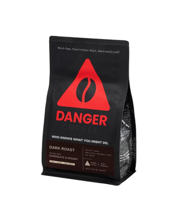 Buy Danger Coffee Dark Roast Ground Mineralized Coffee at LiveHelfi