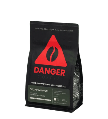 Buy Danger Coffee Decaf Medium Roast Whole Bean Mineralized Coffee at LiveHelfi