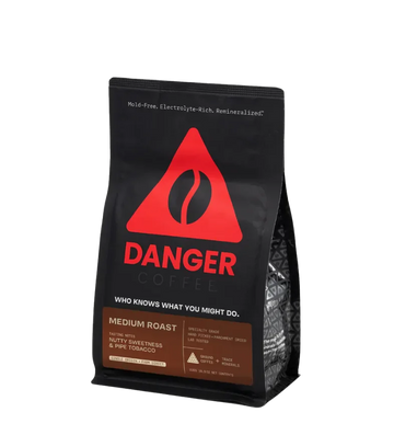 Buy Danger Coffee Medium Roast Ground Mineralized Coffee at LiveHelfi