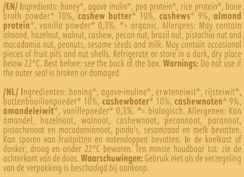 Buy NoordCode Organic Collagen Protein Bar - Vanilla Cashew at LiveHelfi