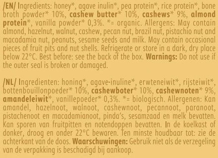 Buy NoordCode Organic Collagen Protein Bar - Vanilla Cashew at LiveHelfi