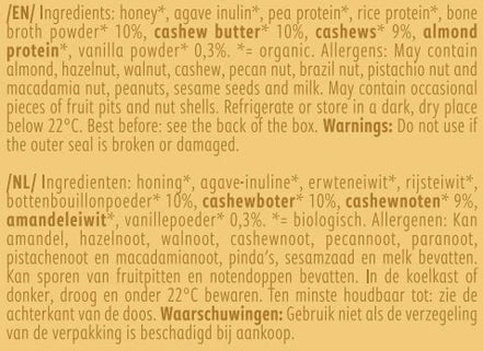 Buy NoordCode Organic Collagen Protein Bar - Vanilla Cashew at LiveHelfi