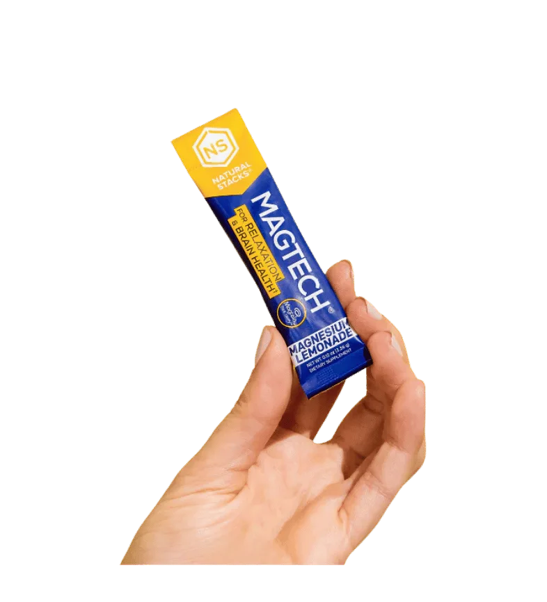 Buy Natural Stacks MagTech Magnesium Lemonade 20 Stick Packs at LiveHelfi