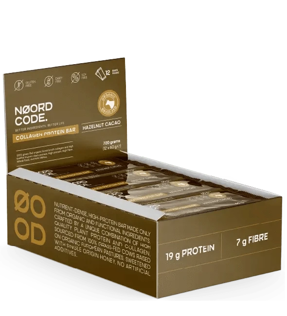 Buy NoordCode Organic Collagen Protein Bar - Hazelnut Cacao at LiveHelfi