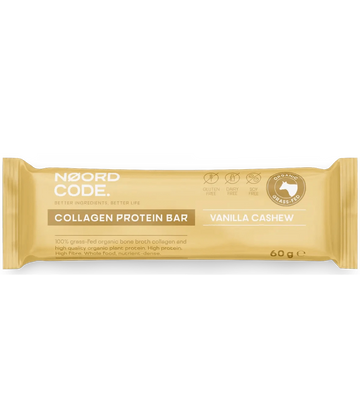 Buy NoordCode Organic Collagen Protein Bar - Vanilla Cashew Single Bar at LiveHelfi
