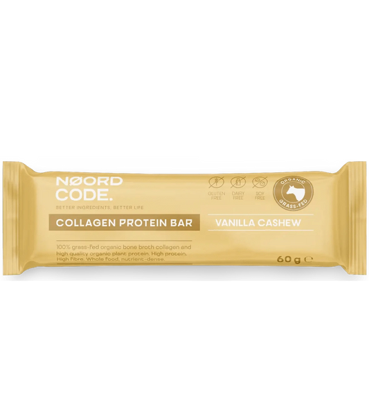 Buy NoordCode Organic Collagen Protein Bar - Vanilla Cashew Single Bar at LiveHelfi