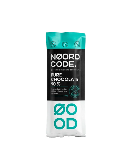 Buy NoordCode Organic Pure Chocolate 90% Single Bar at LiveHelfi
