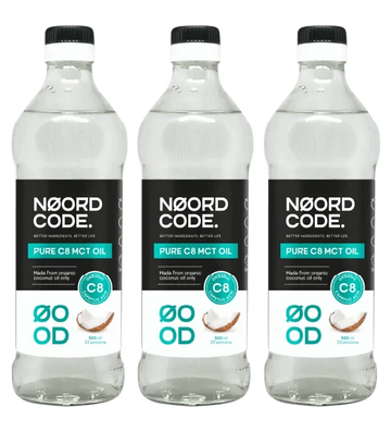 Buy NoordCode Organic Pure C8 MCT Oil 3-pack at LiveHelfi