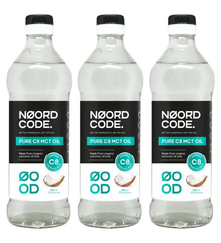 Buy NoordCode Organic Pure C8 MCT Oil 3-pack at LiveHelfi