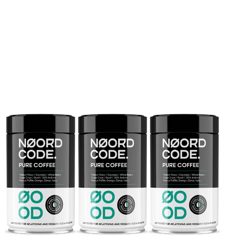 Buy NoordCode Pure Coffee 3-pack (3 x 250 grams) Medium Roast Whole Beans at LiveHelfi