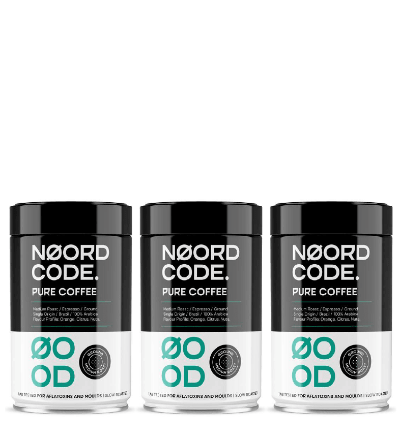Buy NoordCode Pure Coffee 3-pack (3 x 250 grams) Medium Roast Ground at LiveHelfi