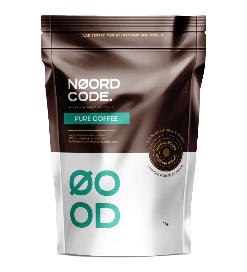 Buy NoordCode Pure Coffee Medium Roast Whole Beans 1kg at LiveHelfi