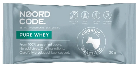 Buy NoordCode Organic Pure Whey Single Servings at LiveHelfi