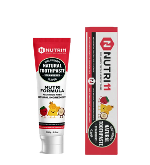 Buy Nutri11 Kids Natural Toothpaste Strawberry at LiveHelfi