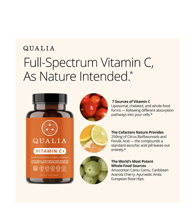 Buy Qualia Life Sciences Qualia Vitamin C+ at LiveHelfi