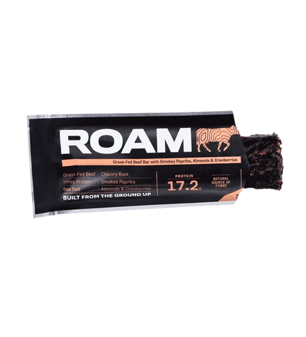 Buy ROAM Food Grass-Fed Beef Bar - Smokey Paprika, Cranberry & Almond at LiveHelfi