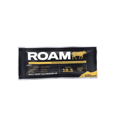 Buy ROAM Food Grass-Fed Beef Bar - Apricot & Hazelnut at LiveHelfi