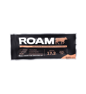 Buy ROAM Food Grass-Fed Beef Bar - Smokey Paprika, Cranberry & Almond at LiveHelfi